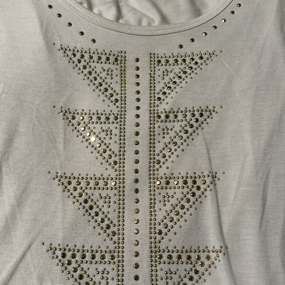 Aztec Blouse Long Sleeve Cowl Back Large - Picture 3 of 5